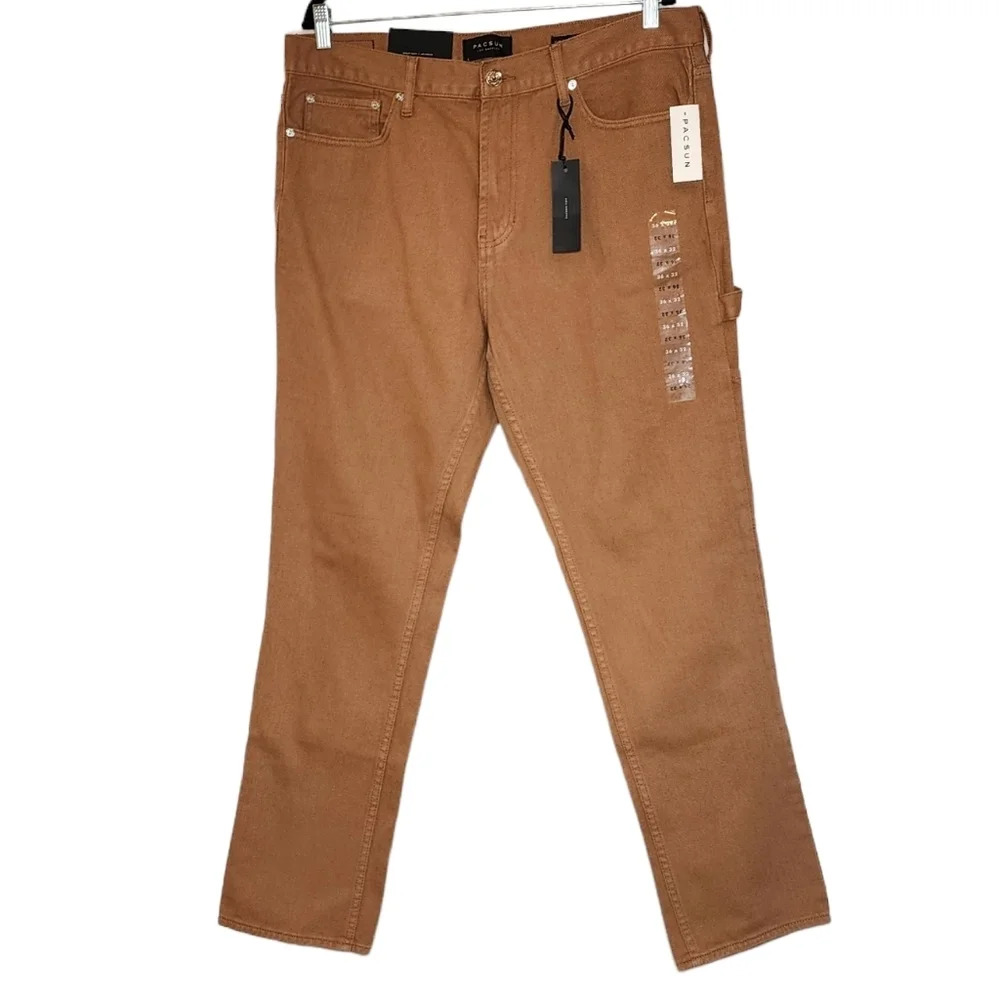 Nwt Pacsun Carpender Cargo Jeans Men's Size 36 Slim